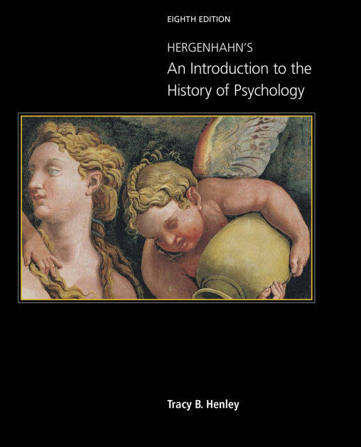 Hergenhahn's An Introduction to the History of Psychology 8th Edition