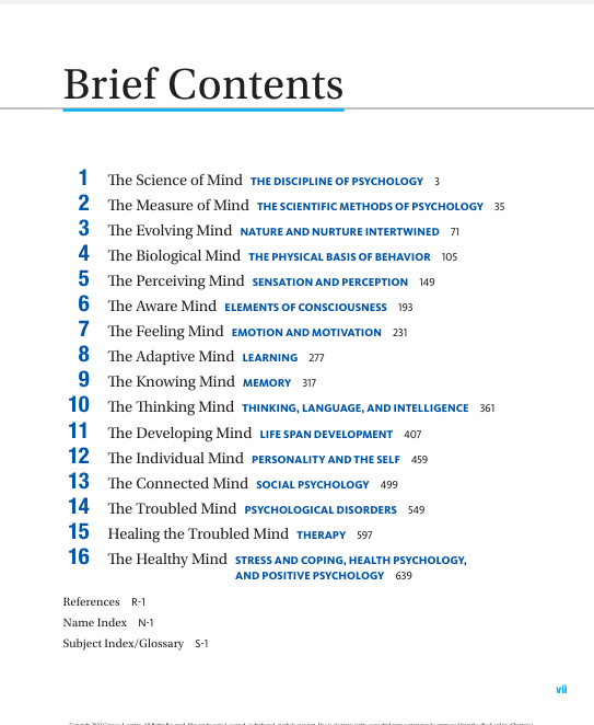Discovering Psychology: The Science of Mind